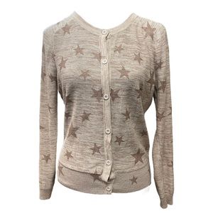 NAF NAF Light Brown Star Cardigan
